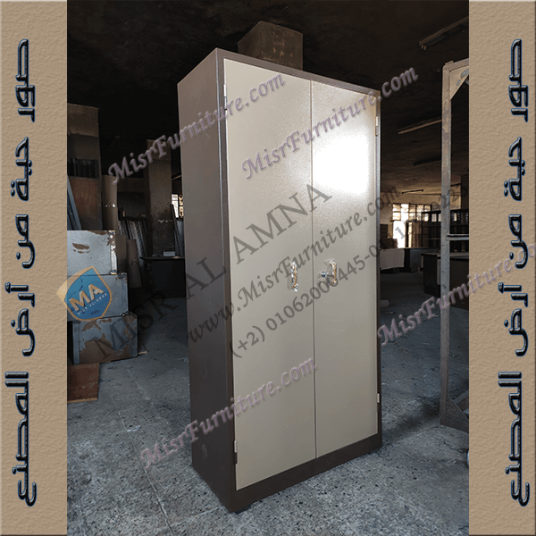 دولاب ملفات حديد صاج 2 ضلفة